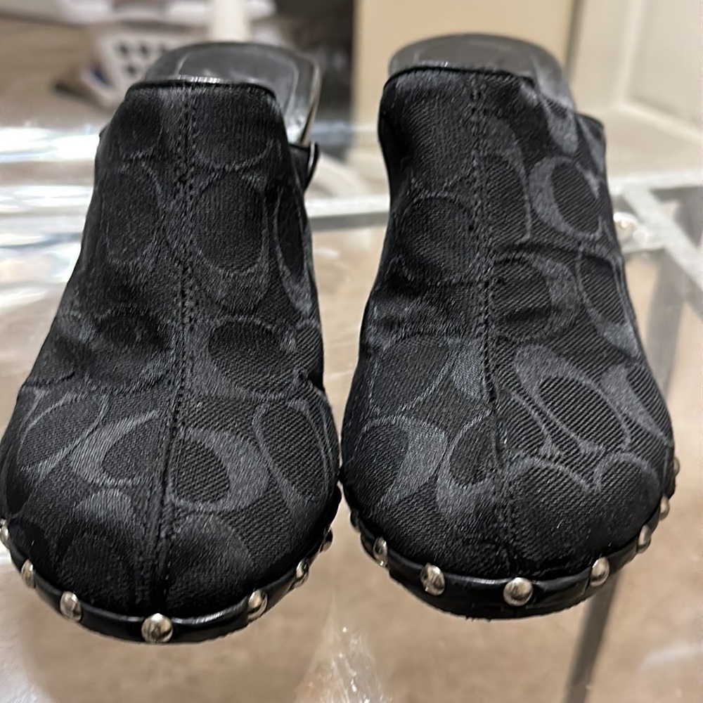 Coach Vintage Felicity Logo Clogs -size 7